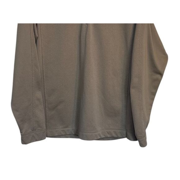 Nike Golf Pullover Men Large Brown 1/2 Zip Textured Outdoor Sports Preppy - Picture 3 of 8